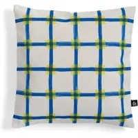 &Klevering - Clash Kissen, blau / gelb
