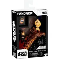 Fandrop Figur – x STAR WARS – Obi-Wan vs. Anakin – Vitrine mit Kultszene + Mini-Poster – 18 cm