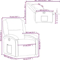 vidaXL Relaxsessel Dunkelbraun Stoff