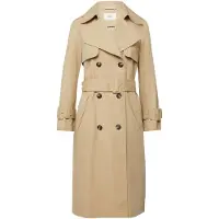 s.Oliver Outdoor-Mantel Trenchcoat mit Gürtel und Zweireiher-Knopfleiste