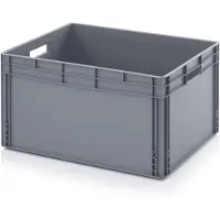 Merkloos Eurocontainer Eurobox – 80 x 60 x 42 cm – Grau