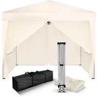 Merkloos Faltpavillon Pavillon Pop-up-Zelt - 3 x 3 m - Wasserdicht - Pop-up-Faltkonstruktion - Für draußen