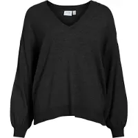Vila Vicomfy L/S V-Neck Oversize Knit Top/Pb