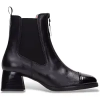 Hispanitas für Damen. HI243733 Leder-Stiefeletten Milan schwarz (38), 3 bis 5 cm, Reißverschluss, Lässig