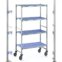Tournus Ausstattung Regal mit 3 Ebenen aus Aluminium 175 x 253.2 x 50 cm - PLD2532R