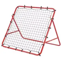Markenlos Fußballnetz Tragbar - Soccer Rebounder - Verstellbare Winkel - Rot - 100 x 51 x 100 cm