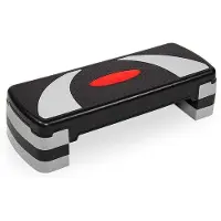 Markenlos Aerobic Stepper Fitnessplattform - Verstellbare Höhe bis 20 cm - Grau