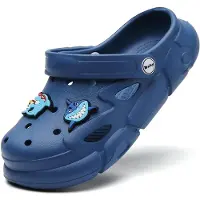 Merkloos Kinderschuhe, Gartenschuhe/Clogs – Haifisch-Design, blau