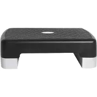 Markenlos Aerobic Step Plattform - Antirutsch-Oberfläche - 47 cm Länge - Dunkelgrau