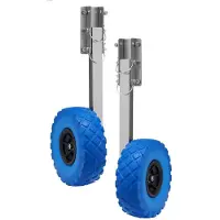 Selius Aufblasbare Räder für Bootsanhänger, 10 Zoll, Hinterräder, Tragfähigkeit 150 kg, Rollen aus Edelstahl