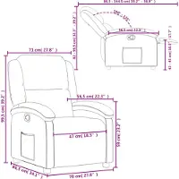 vidaXL Relaxsessel Creme Samt