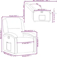 vidaXL Relaxsessel Creme Stoff