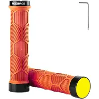 RockBros Fahrradgriffe aus TPR mit Reflektor – orange