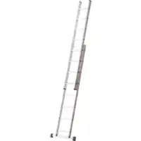Hymer Stufenschiebeleiter zweiteilig, 8 Sprossen + 8 Stufen