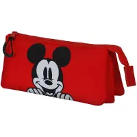 Disney Uni Kinder 06667 Dreifach Federmäppchen Red, Rot, Einheitsgröße