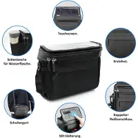 Markenlos Lenkertas - Rahmen Tasche Fahrrad - Fahrradtasche Lenkertasche - Lenkertasche E-Bike