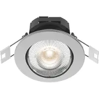 Circle Downlight Edelstahl gebürstet, CCT, 345 lm, verstellbar