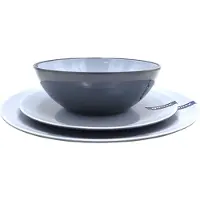 Gimex Geschirrset Vivid Line 12-teilig hellgrau