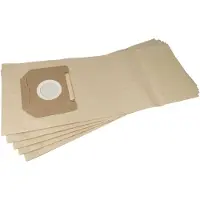 VHBW 5x Staubbeutel kompatibel mit Bosch GAS 35 M, GAS 35 M AFC Staubsauger - 36,2cm x 21,6cm braun