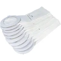VHBW 10x Staubbeutel kompatibel mit Nilfisk GD 5 Hepa, 5 Batterie, 5, 5 back, 5 Fly Staubsauger - 21cm x 16cm Weiß
