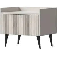 WFL GROUP NACHTTISCH Arysa in Beige Cashmere 52/45/41 cm