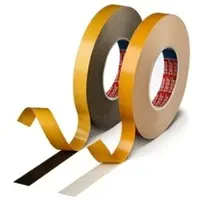 TESA tesafix 62934 9mmx50m, 0,8mm, weiss, PV0 braunes Pergaminpapier