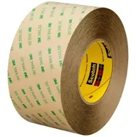 3M Doppelseitiges Klebeband mit Polyester-Träger 93015LE, Transparent, 400 mm x 55 m, 0,15 mm