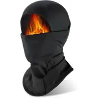Markenlos Motorradunterziehmütze Warm und Atmungsaktiv - Schwarz