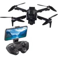 Simulus Faltbare RC-WLAN-Drohne mit HD-Kamera und Hindernisvermeidung