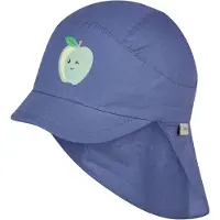 Sterntaler Schirmmütze mit Nackenschutz Apfel in helles blau | Gr.: 53 cm