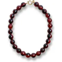BONNIE STUDIOS Damen Schmuck Wilma Burgundy Marble Necklace - Bordeaux - Größe ONESIZE