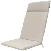 Madison Tuinstoelkussen 50x120 cm Napels taupe wasserabweisend für hohe Rückenlehnen