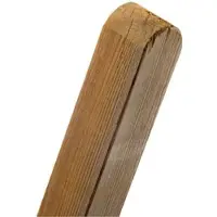 WOODTEX Pfosten Kiefer KDI mit Rundkopf 210 cm Lang