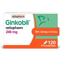Ratiopharm GmbH Ginkobil ratiopharm 240mg mit Ginkgo biloba 120 St