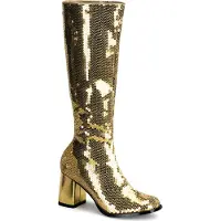 Pleaser Stiefel SPE300SQ/G Gold 7
