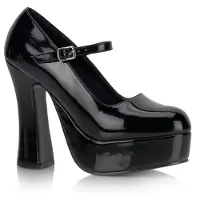 DemoniaCult DOLLY-50 Damen Pumps von , Schwarz Lack , EU 44, US 14
