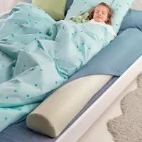 Markenlos Bettgitter für Kleinkinder - aufblasbare Reisebarriere, faltbar, 150 cm, 180 cm, Montessori