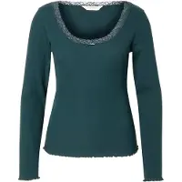 Hunkemoller Jersey Top mit Spitze Grün