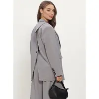 Neo Noir Damen Blazers Aarielle Structure Blazer - Grijs - Größe 42