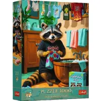 Trefl Puzzle Premium Plus Pets & People Stuff: Moval fü r den Pran Day, 1000 Puppen