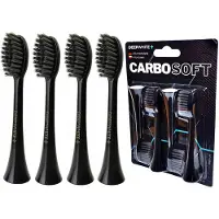 DeepWhite CarboSoft Ersatzköpfe für VITAMMY Symphony, 4 Stück