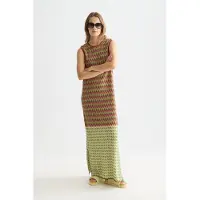 Scotch & Soda Ufu01420t ärmelloses Langes Kleid