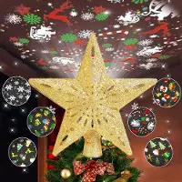 Markenlos Weihnachtsbaumspitze Gold - Universale Dekoration für Weihnachtsbaum