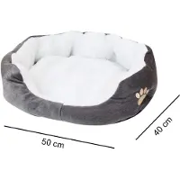 Elkuaie Hundekissen, Hundekorb, Lotte-Überzug, Haustierbett für Katzen und Hunde im Winter, Hundehütte für alle Jahreszeiten