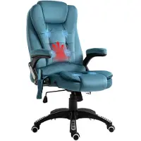 Zimtky Massagesessel Chefsessel Gamingstuhl Massagebürostuhl Blau