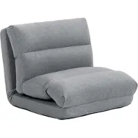 Zimtky Sitzsack mit Bettfunktion, klappbar, neigbare Lehne, 70 x 72 x 56 cm