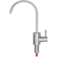Markenlos Wasserhahn Edelstahl mit 360° drehbarem Auslauf - Ideal für Osmose-Installationen