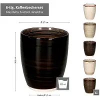 Svenska Living Kaffeebecher 350ml Industrial 6 Stück assortiert