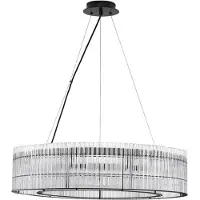 Nova Luce BAROK Pendelleuchte G9 9-fach Schwarz 210x70cm dimmbar 9006056