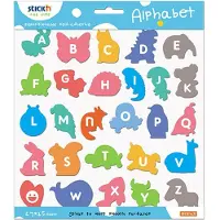 Stickn Folienaufkleber mit Buchstaben zum Erlernen des Alphabets